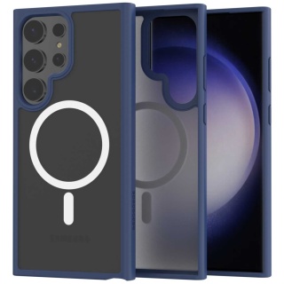 Spacecase Hybrid Mag Galaxy S23 Ultra dark blu