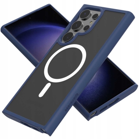 Spacecase Hybrid Mag Galaxy S23 Ultra dark blu