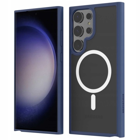 Spacecase Hybrid Mag Galaxy S23 Ultra dark blu