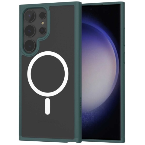 Spacecase Hybrid Mag Galaxy S23 Ultra dark gre