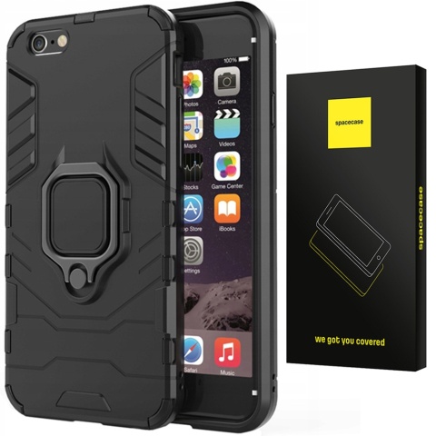 Spacecase X-Ring iPhone 6/6s czarny