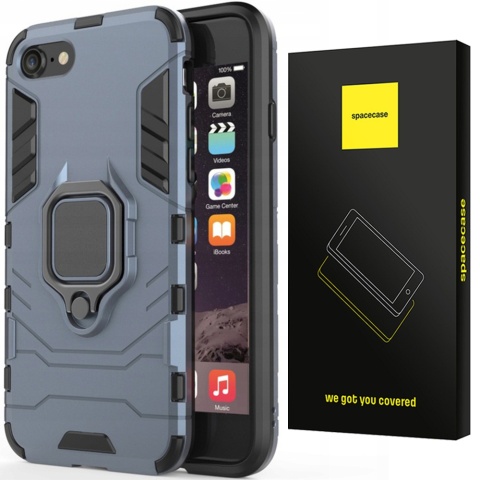 Spacecase X-Ring iPhone 7/8/SE 2020 niebieski