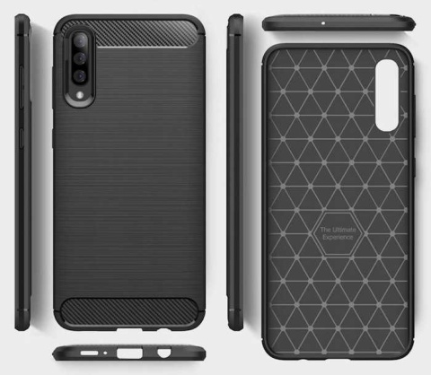 Spacecase Carbon Galaxy A70 czarny