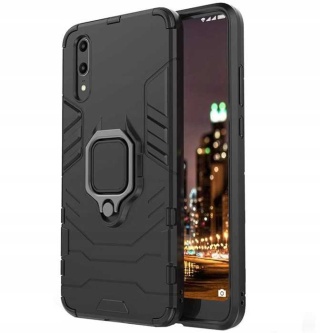 Spacecase X-Ring Huawei P20 czarny