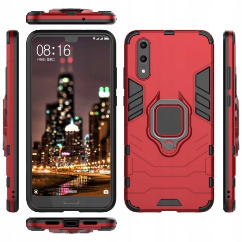 Spacecase X-Ring Huawei P20 czerwony