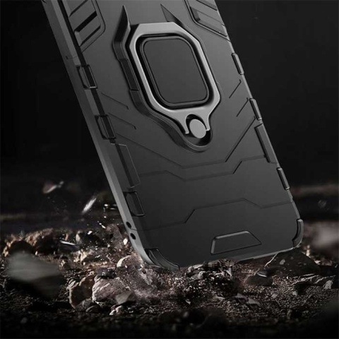 Spacecase X-Ring Huawei P40 Lite E czarny