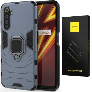 Spacecase X-Ring Realme 6 niebieski