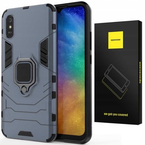 Spacecase X-Ring Redmi 9A / 9AT niebieski