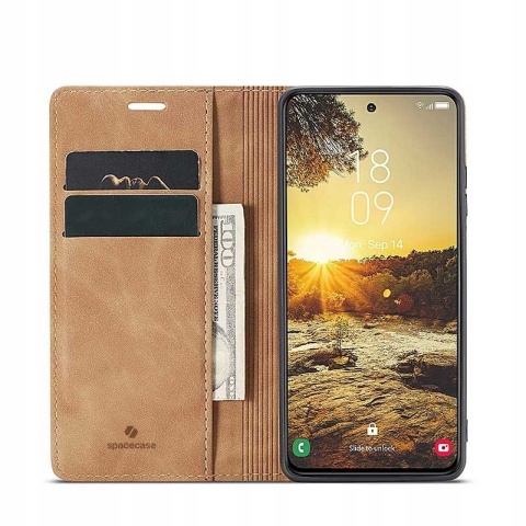 Spacecase Wallet Galaxy S24+ light brown