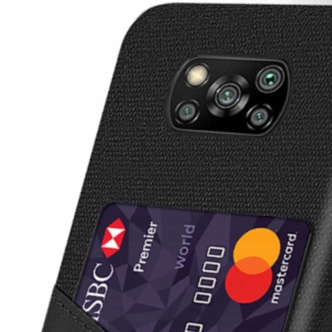 Spacecase Pocket Case Poco X3 NFC/Pro czarny