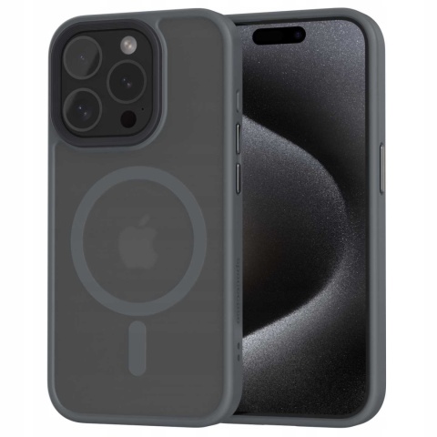 Spacecase Hybrid Mag iPhone 15 Pro grey