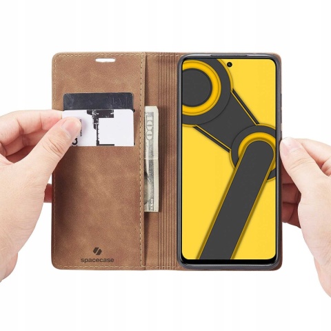 Spacecase Wallet Redmi Note 9S/9 Pro light brown