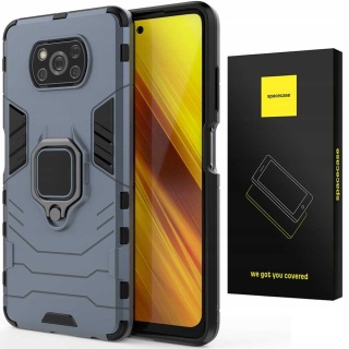 Spacecase X-Ring Poco X3 NFC/Pro niebieski