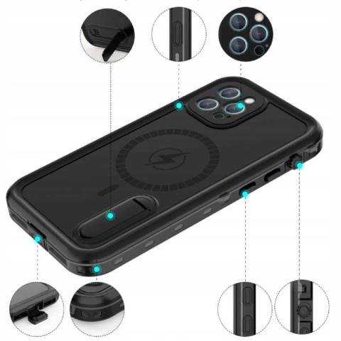 RED PEPPER MagSafe iPhone 12 Pro Max czarny