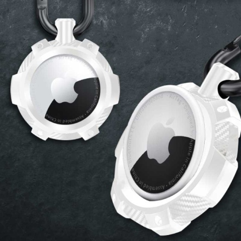 Spacecase Airtag Armor biały