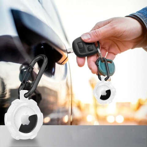 Spacecase Airtag Armor biały