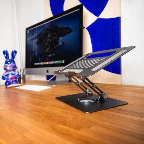 Spacecase Laptop aluminium stand 360 gray