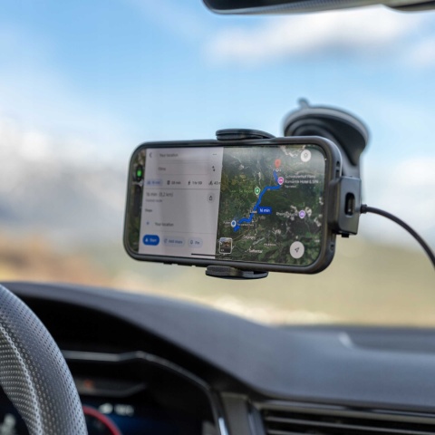 Spacecase Car Holder Dash/Windshield Wireless Charge WM7B