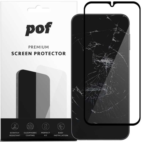 POF Full Cover Glass Galaxy A24 4G black