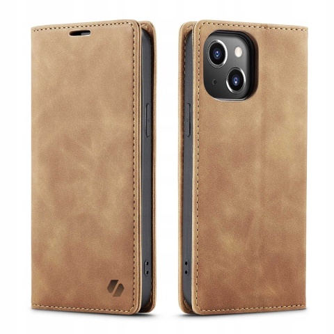 Spacecase Wallet iPhone 15 Plus light brown