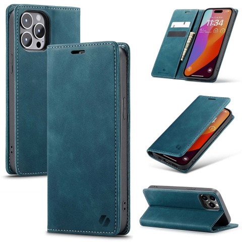 Spacecase Wallet iPhone 15 Pro max blue