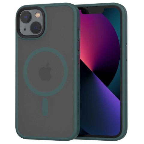Spacecase Hybrid Mag iPhone 13 dark green
