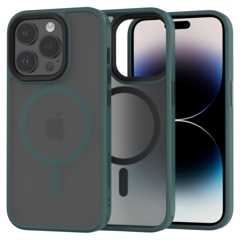 Spacecase Hybrid Mag iPhone 14 Pro dark green