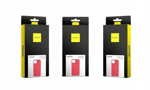Spacecase Silicone Case iPhone 15 Plus red