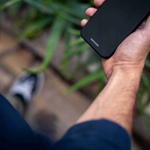 Spacecase Silicone Case iPhone 15 Pro Max black