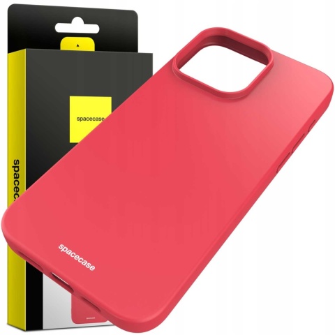 Spacecase Silicone Case iPhone 15 Pro Max red