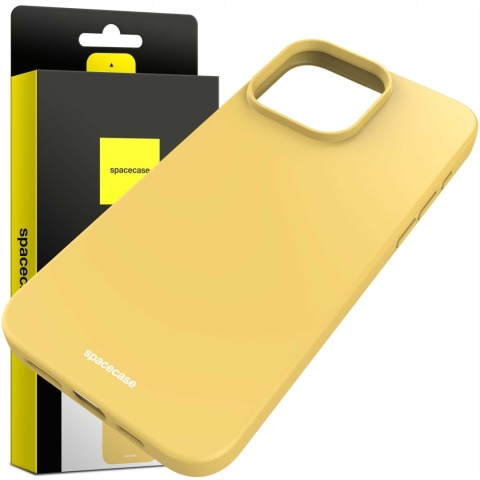 Spacecase Silicone Case iPhone 15 Pro Max yellow