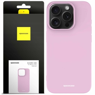 Spacecase Silicone Case iPhone 15 Pro lilac