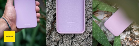 Spacecase Silicone Case iPhone 15 Pro lilac