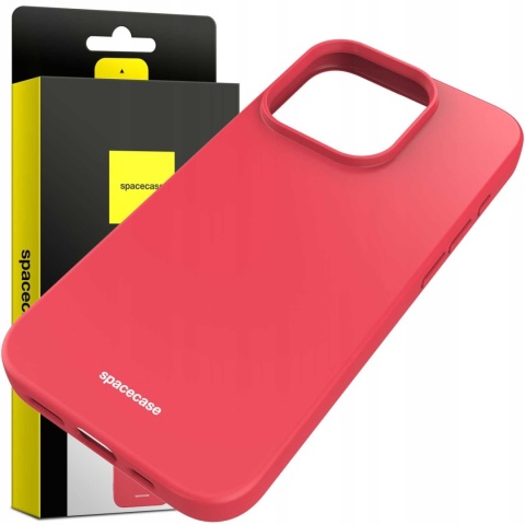 Spacecase Silicone Case iPhone 15 Pro red
