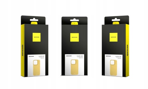 Spacecase Silicone Case iPhone 15 Pro yellow