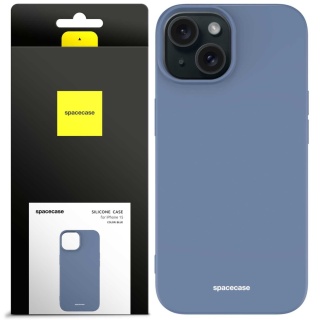 Spacecase Silicone Case iPhone 15 blue
