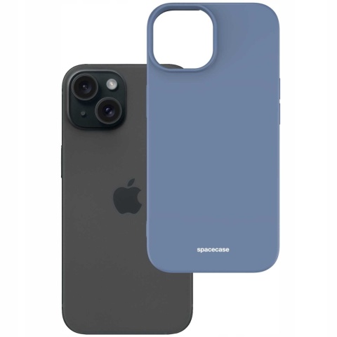 Spacecase Silicone Case iPhone 15 blue