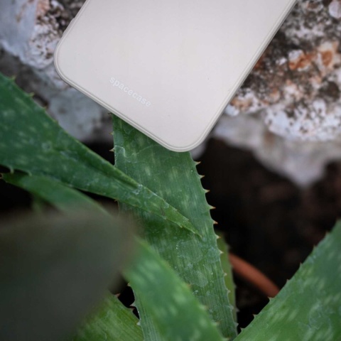 Spacecase Silicone Case iPhone 15 bone