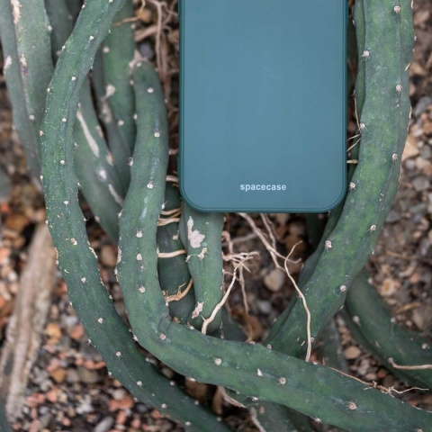 Spacecase Silicone Case iPhone 15 dark green