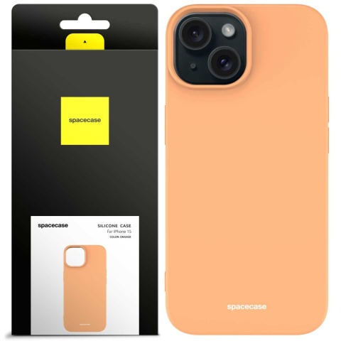 Spacecase Silicone Case iPhone 15 orange