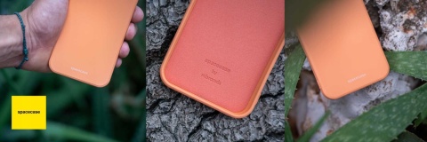 Spacecase Silicone Case iPhone 15 orange