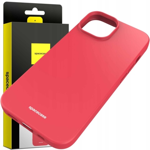 Spacecase Silicone Case iPhone 15 red
