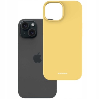 Spacecase Silicone Case iPhone 15 yellow