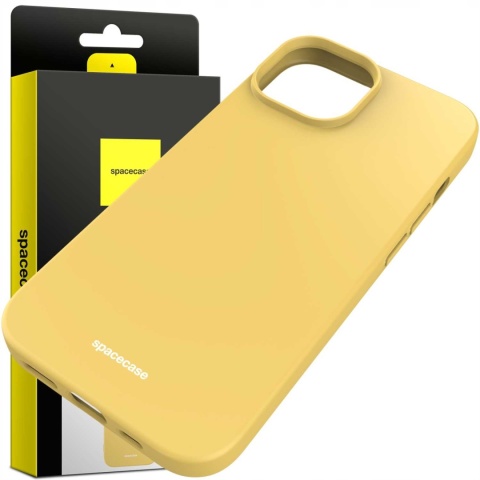 Spacecase Silicone Case iPhone 15 yellow