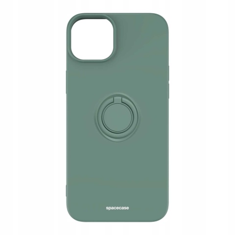 Spacecase Silicone Ring iPhone 15 Plus dark green