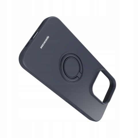 Spacecase Silicone Ring iPhone 15 Pro black