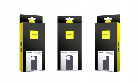 Spacecase Silicone Ring iPhone 15 Pro black