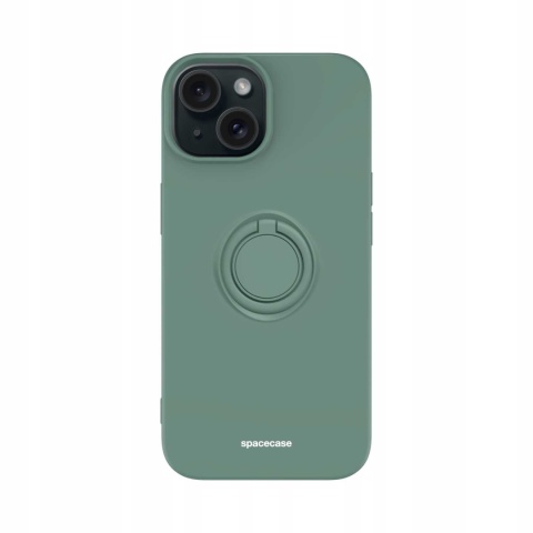 Spacecase Silicone Ring iPhone 15 dark green