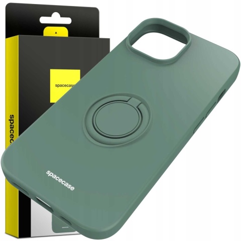 Spacecase Silicone Ring iPhone 15 dark green