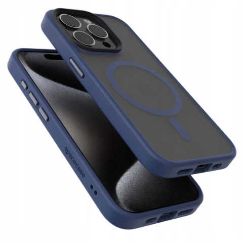 Spacecase Hybrid Mag iPhone 15 Pro dark blue